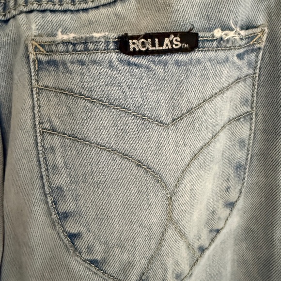 Rollas Sky Blue Boot Cut Duster Jeans Women Size 26 - Picture 11 of 16